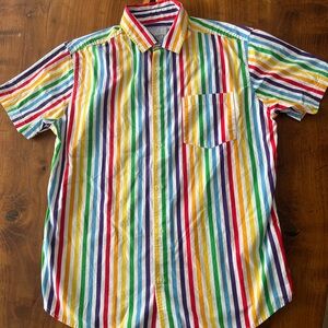 Trinity Collective Pride rainbow button up men’s shirt size M